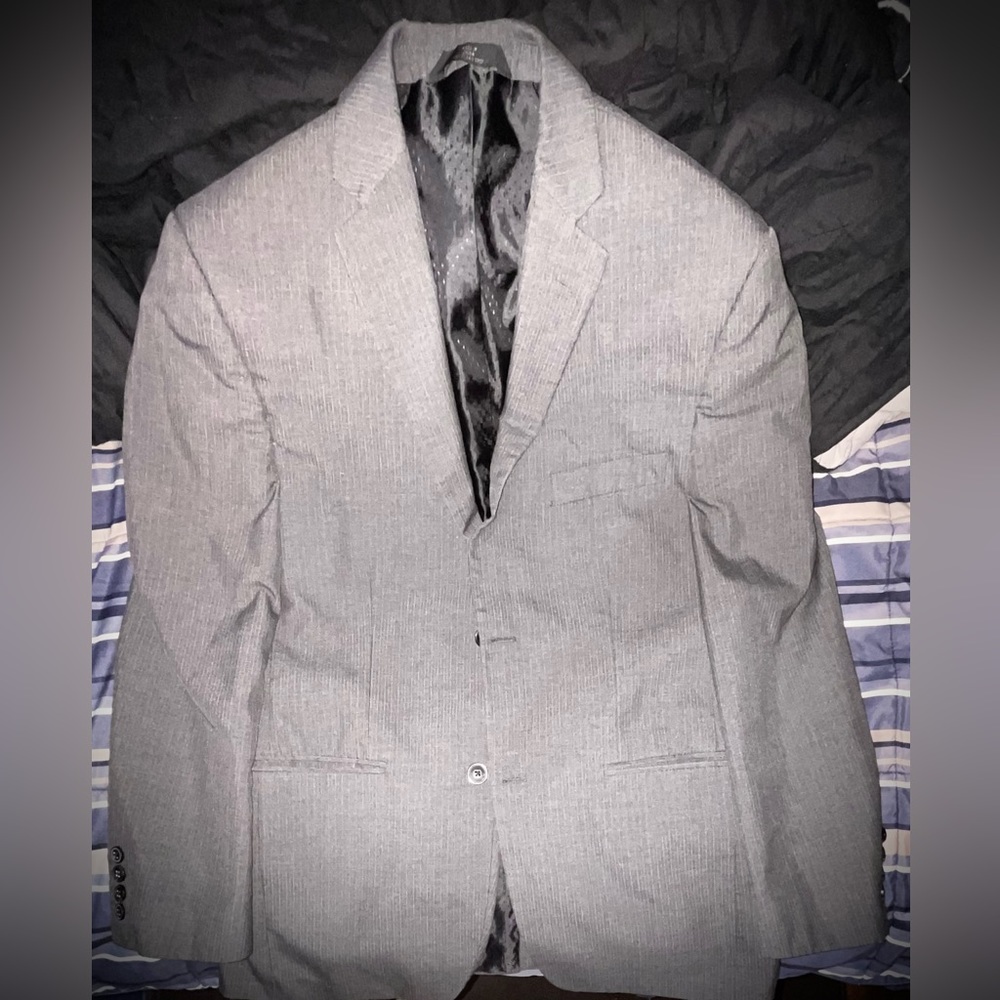 Mens Haggar complete dress suit (Grey)